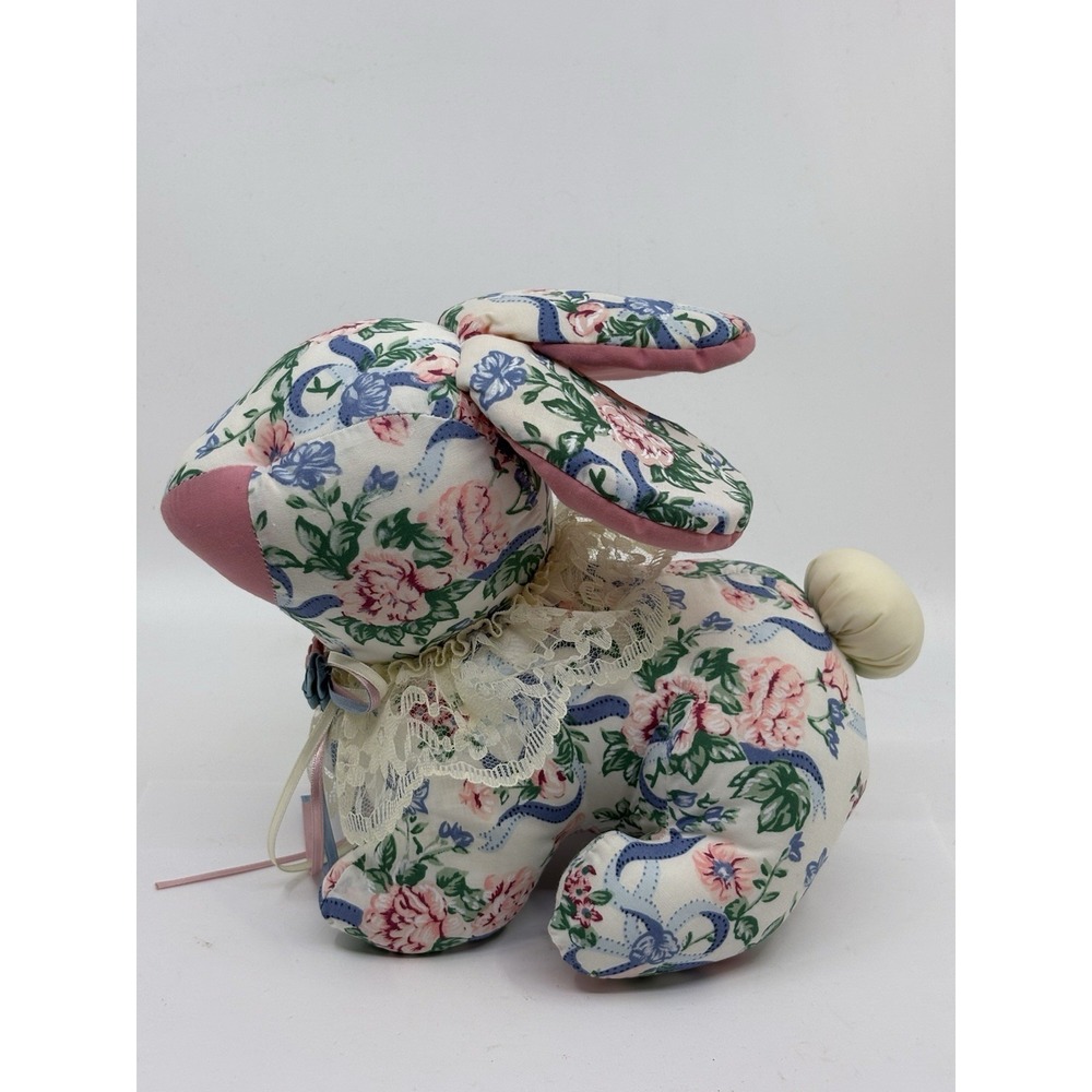 Floral Lace Plush Bunny Rabbit Nursery Decor